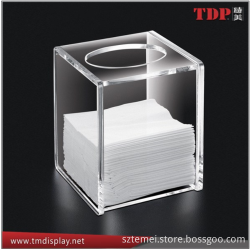 Manufacturer Clear Acrylic Tissue Box Napkin Holders restaurant napkin holder plastic napkin holder for Home Usage
